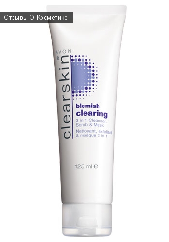 Clearskin Avon blemish clearing 3 in1 Cleanser, Scrub & Mask